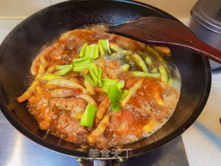 排骨炖黄金勾豆角步骤16