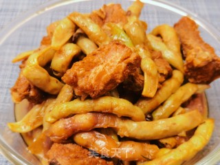 排骨炖黄金勾豆角步骤19
