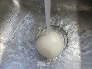 鸭肝炒萝卜步骤3