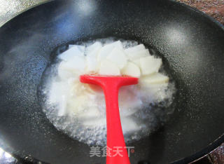 鸭肝炒萝卜步骤6
