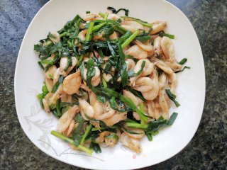 韭菜炒白虾步骤9