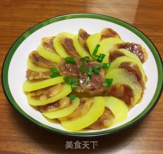 腊肠蒸土豆步骤6