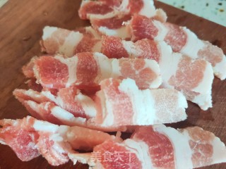 肉片炒紫菜头步骤4