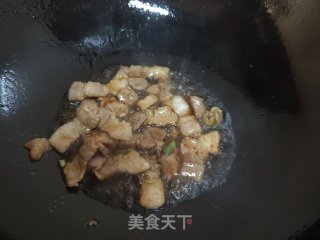 肉片炒紫菜头步骤7