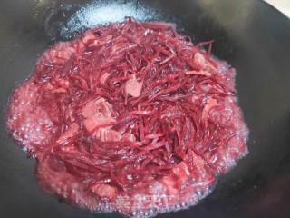 肉片炒紫菜头步骤10