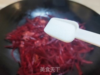 肉片炒紫菜头步骤9