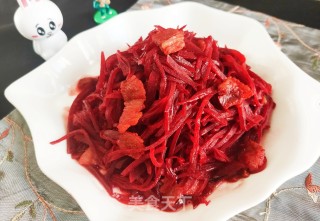 肉片炒紫菜头步骤12