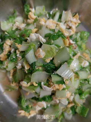 鸡蛋炒小白菜步骤6