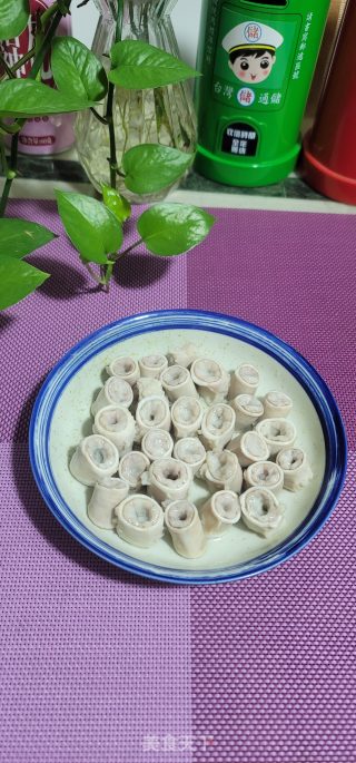 白焯粉肠头步骤8