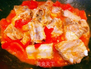 #炖菜#番茄香菇排骨煲步骤8