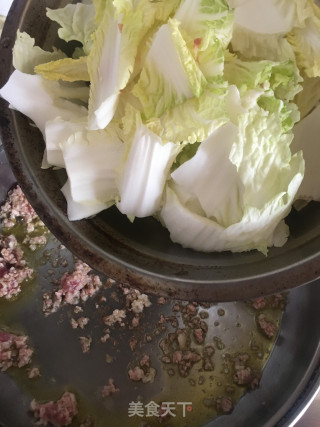 肉末豆腐炖白菜步骤6