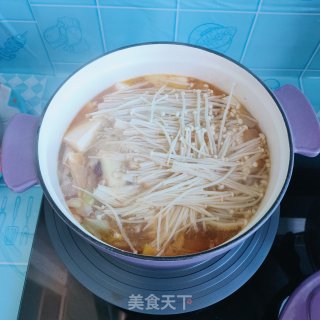 辣白菜炖豆腐步骤16