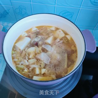 辣白菜炖豆腐步骤14