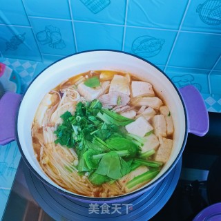 辣白菜炖豆腐步骤17