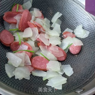 蒜蓉肠炒冬瓜步骤11