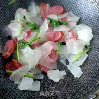 蒜蓉肠炒冬瓜步骤13