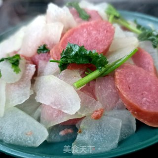 蒜蓉肠炒冬瓜步骤14
