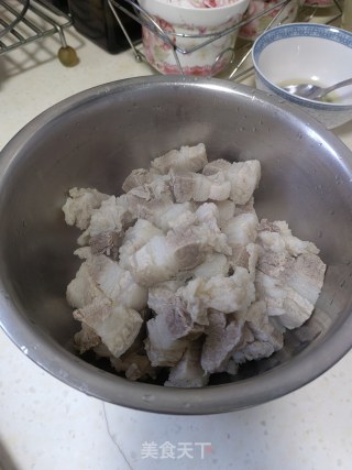 红烧肉炖海带步骤4