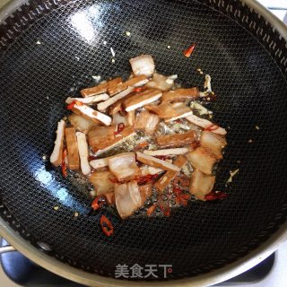 花生芽炒香干步骤4