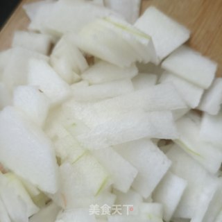 冬瓜炒猪肝步骤2