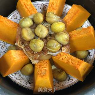 板栗南瓜蒸鸡腿步骤8