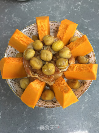 板栗南瓜蒸鸡腿步骤7