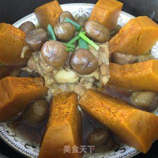 板栗南瓜蒸鸡腿步骤11