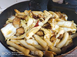 五花肉白菜炒年糕步骤7