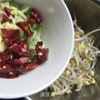 黄豆芽炖粉条步骤3
