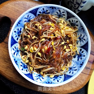 黄豆芽炖粉条步骤11