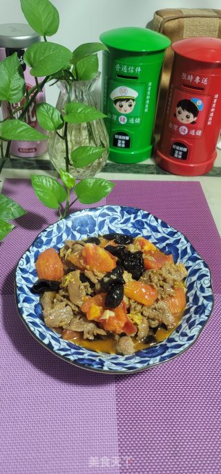 牛肉黑木耳烧番茄步骤11