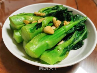 蒜香宁夏菜心步骤8
