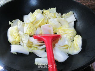 素鸡烧大白菜步骤4