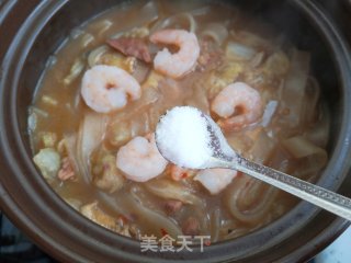 白菜炖宽粉步骤9