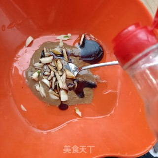 麻汁肉片拌平菇步骤7