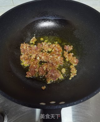 外婆菜炒肉沫步骤6
