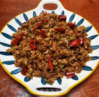 外婆菜炒肉沫步骤11