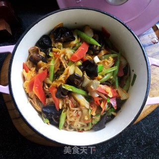 黄花木耳炖时蔬步骤12