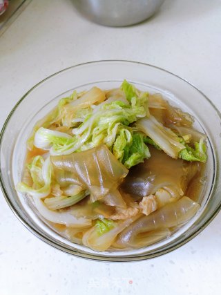 五花白菜炖粉皮步骤13