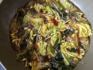 小海带豆芽豆腐炖粉条步骤12