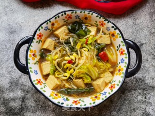 小海带豆芽豆腐炖粉条步骤15
