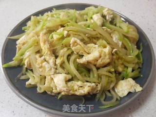佛手瓜炒鸡蛋步骤8