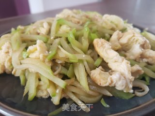 佛手瓜炒鸡蛋步骤9