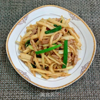 茭白炒里脊肉步骤10