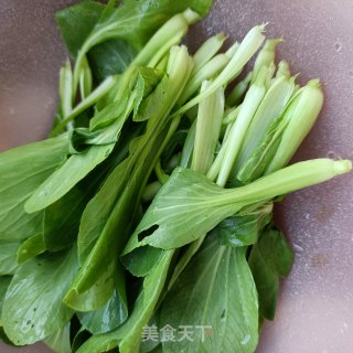 熟肉拌金针菇鸡毛菜步骤3 熟肉拌金针菇鸡毛菜步骤3