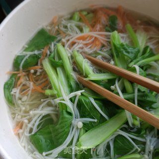 熟肉拌金针菇鸡毛菜步骤7 熟肉拌金针菇鸡毛菜步骤7