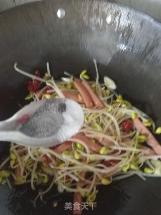 豆芽炒粉条步骤14