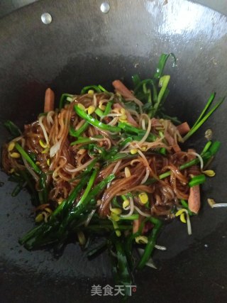 豆芽炒粉条步骤19