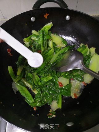 素炒莴笋叶步骤6