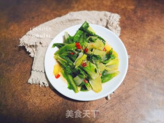 素炒莴笋叶步骤8